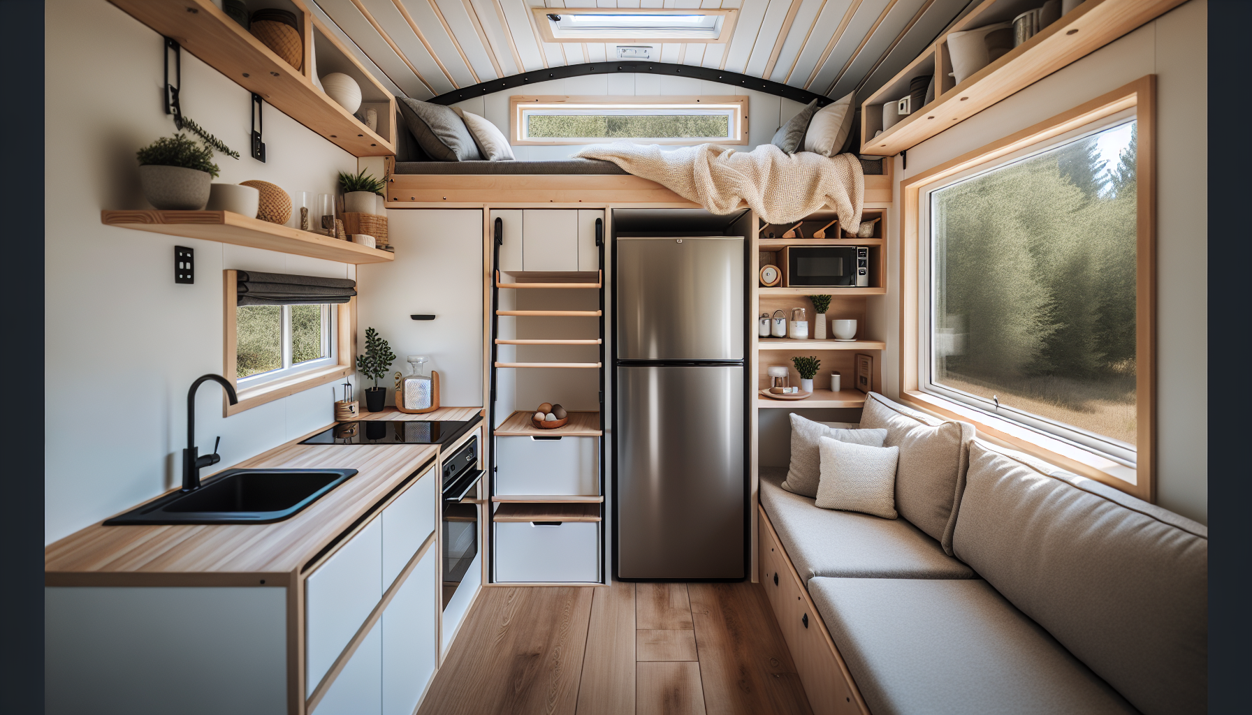 Interior design flexibility in tiny homes