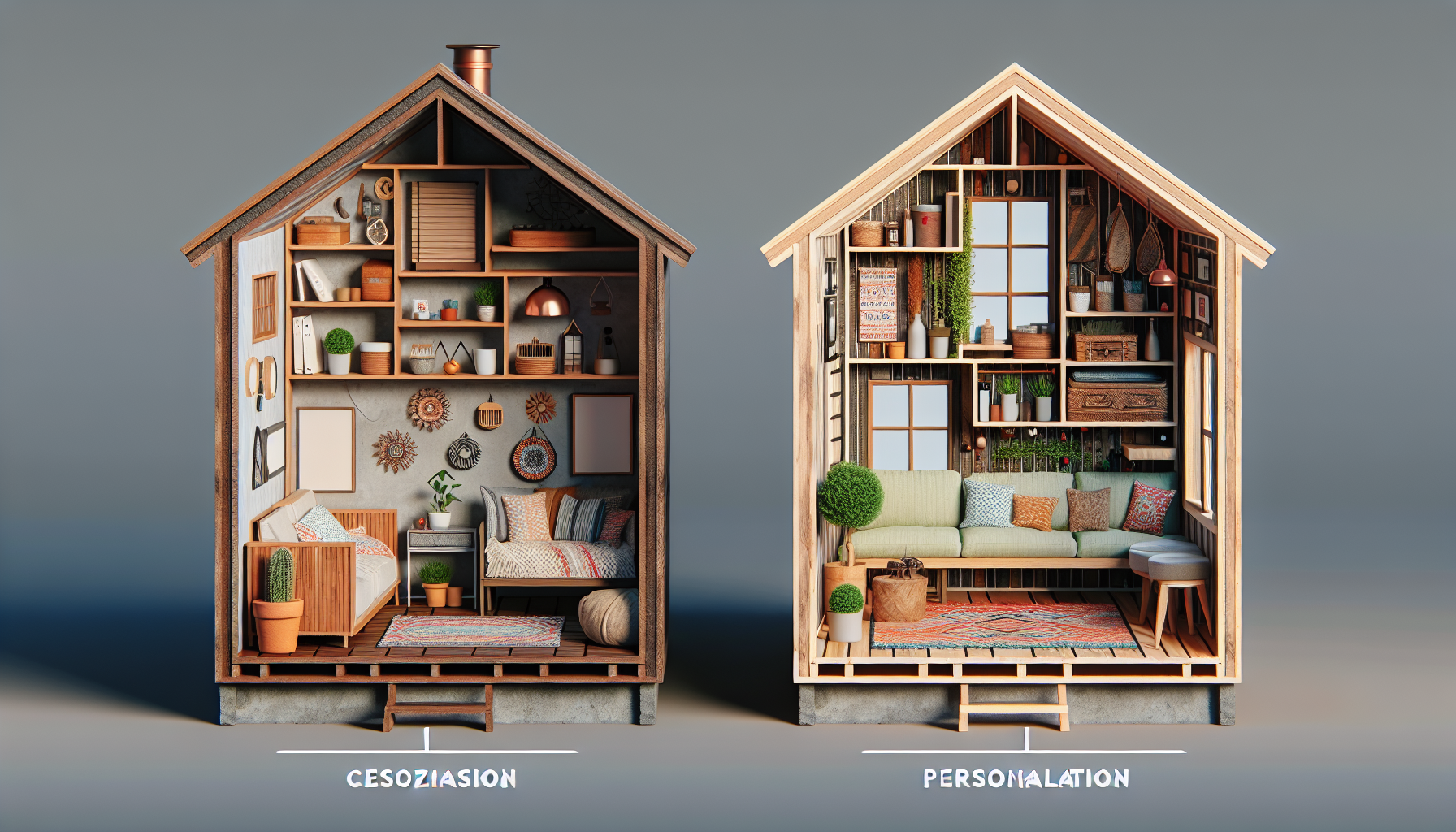 Customization possibilities for tiny homes and apartments